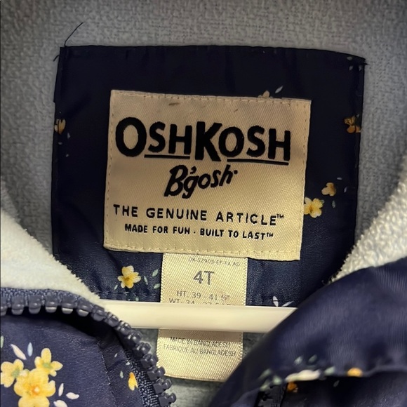 OshKosh B'gosh Blue Raincoat with Floral Design - Picture 2 of 4